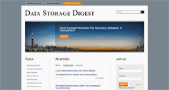 Desktop Screenshot of datastoragedigest.com